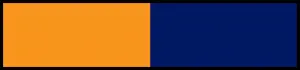 Farbmuster in orange-königsblau für Warnwesten